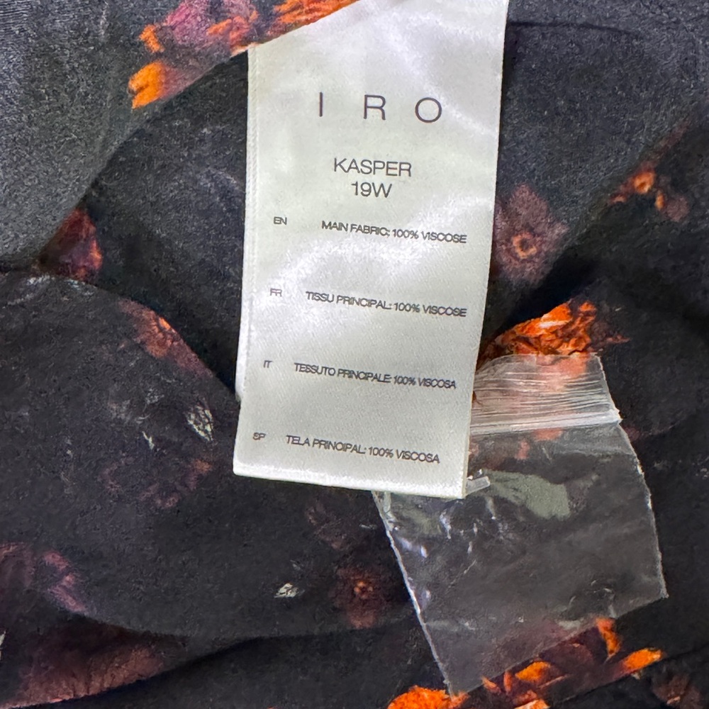 IRO Paris Kasper Wrap Effect Floral Mini Skirt - Picture 8 of 9